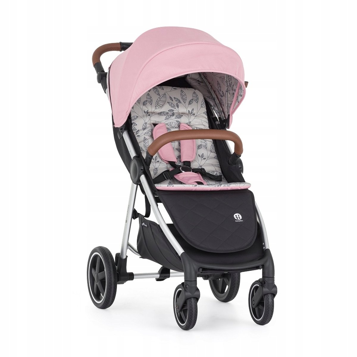 Petite&Mars Royal 2 Kinderwagen - Rose Pink, Zilver Frame