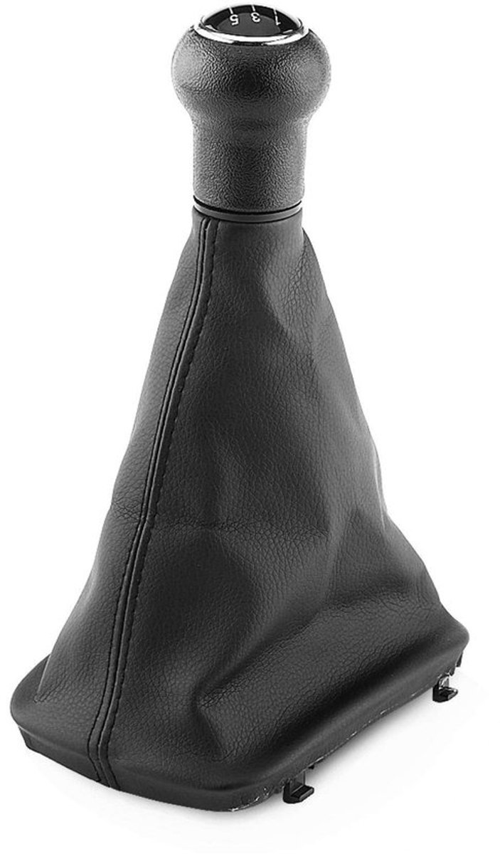 Dailygoody - Autopookknop - Audi - Lederen afwerking - Zwart - Stijlvol design