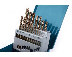 HBM 1-10 x 0,5 mm HSS 5% kobalt borenset voor metaal