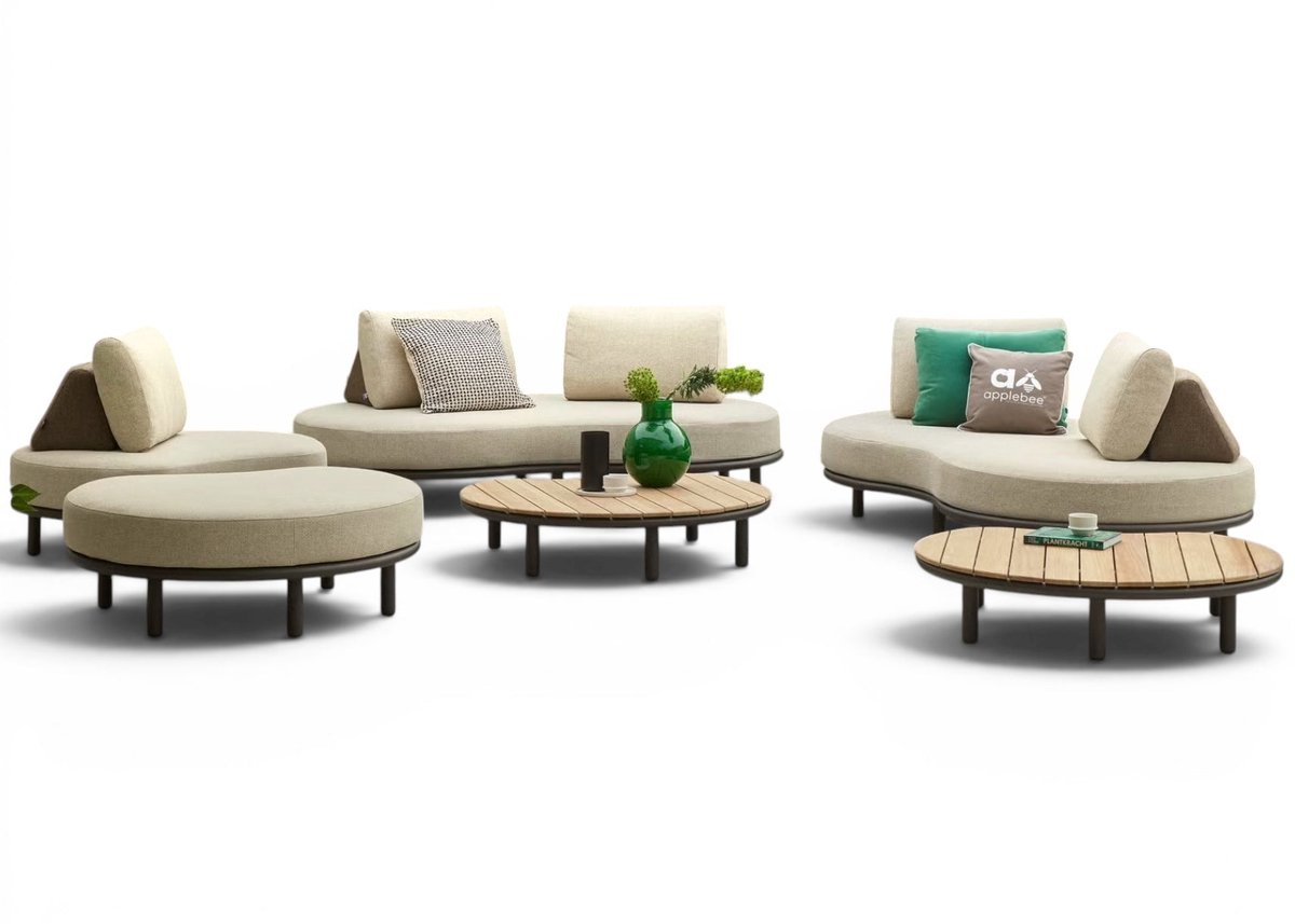 Apple Bee Moon Island Loungeset Nr. 1 - XL 410x400 cm - Bronze