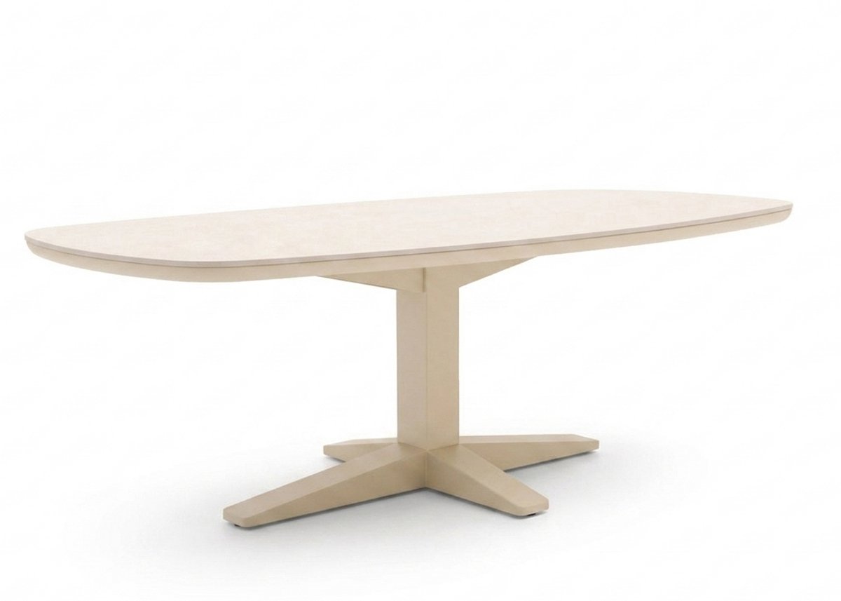 Apple Bee Zanzibar Tuintafel – Oyster – 220x110x77cm – Deens Ovaal - Sintered Stone