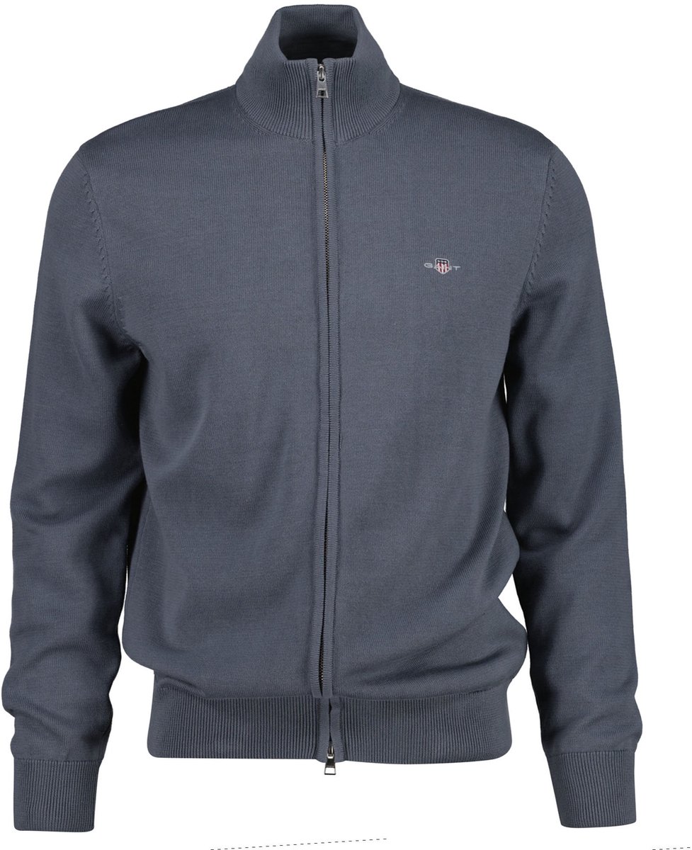 GANT Vest CASUAL COTTON ZIP CARDIGAN
