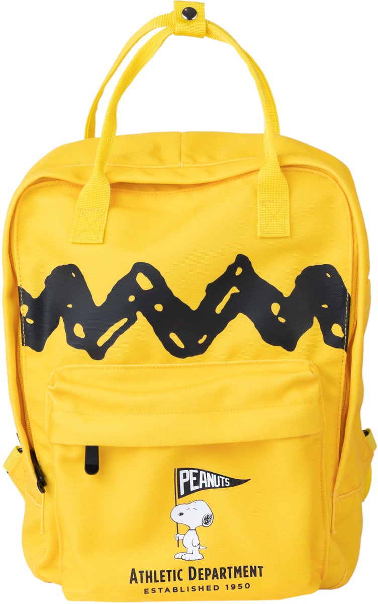 Snoopy / Peanuts Backpack geel 36 cm hoog