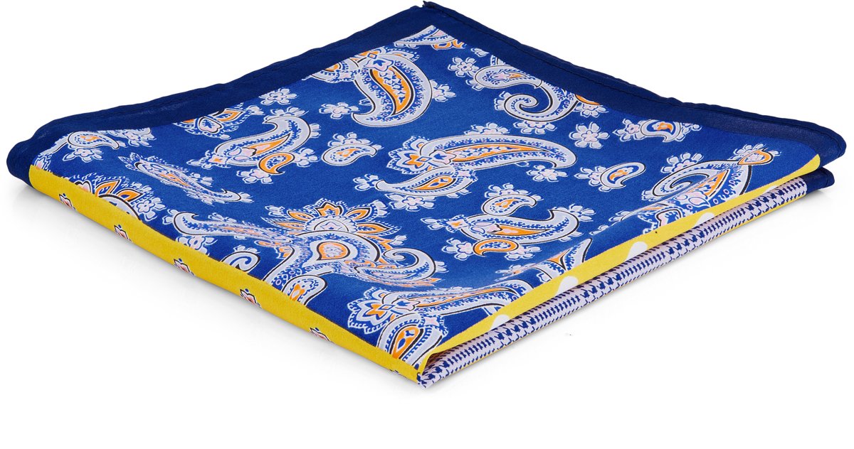 Gele & Blauwe Patchwork Pochet