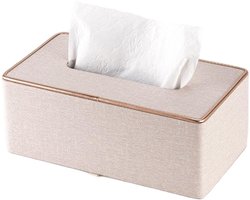 Tissuebox – Rechthoekige tissuebox/opbergdoos – Geschikt voor thuis, kantoor, hotel, restaurant en auto – Stevig en duurzaam – 25 x 13,5 x 9,5 cm