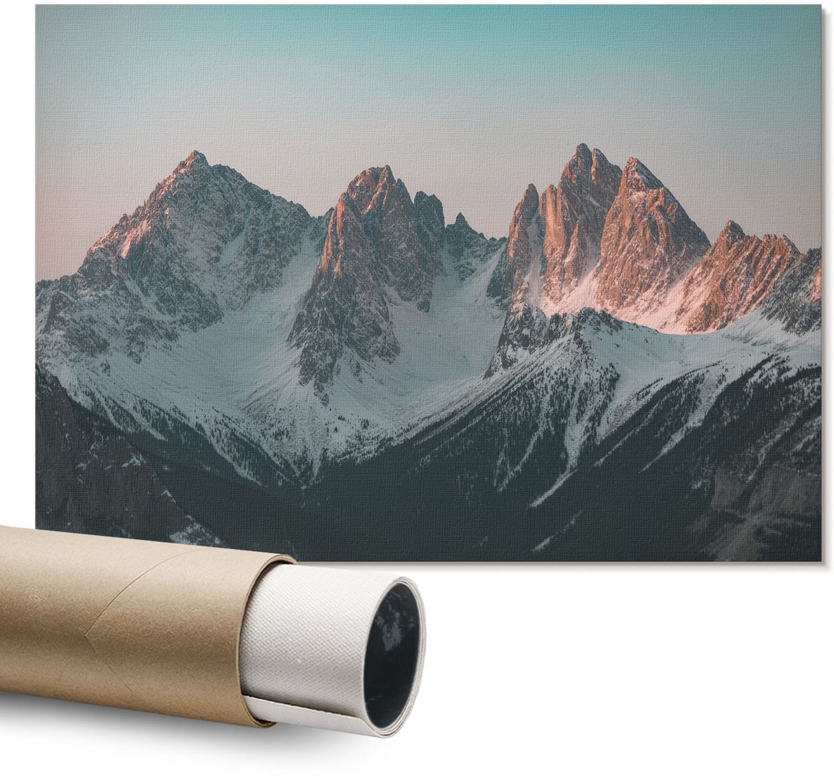 Coloray Polycanvas Poster - Zwarte Hond, Fotografie - A1 - Zwart Illustratie - Rechthoek - Muurdecoratie - Woonkamer - Expressief