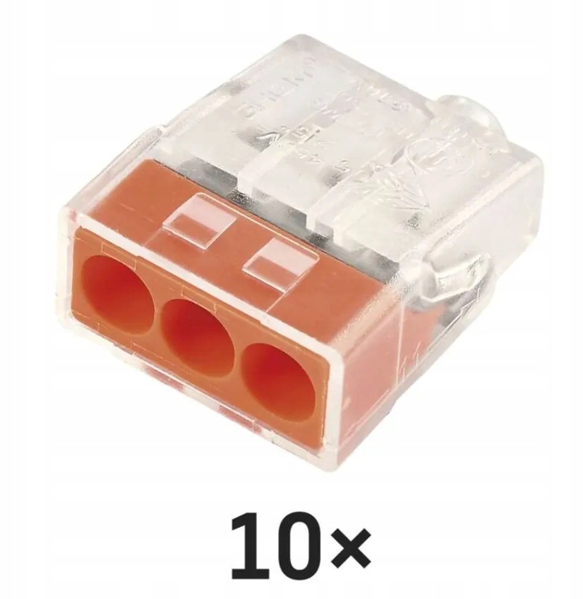 Merkloze Push-in Installatieconnector 0,5-2,5mm² (1 stuk)