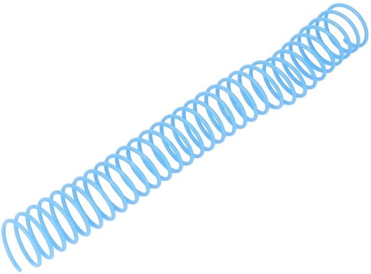 Spiraalbinding spoel - Grote capaciteit - Blauw - Eenvoudig te gebruiken - Geschikt voor papier - 10 stuks per kant