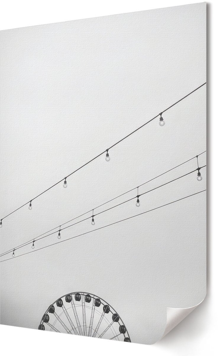 Coloray Polycanvas Wandposter - Stedelijk Minimalisme, Fotografie - 594 x 840 - Wit Poster - Rechthoek - Interieurdecoratie - Kantoor - Minimalist