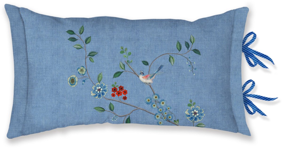 Pip Studio Desi Garden Cushion Sierkussen - 35 x 60 cm cm - Blauw