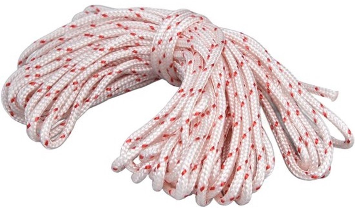 Starter Touw - Trekkoord Vervanging - Grasmaaier Starten - Duurzaam Nylon Materiaal - 10 Meter Lengte - Zwart