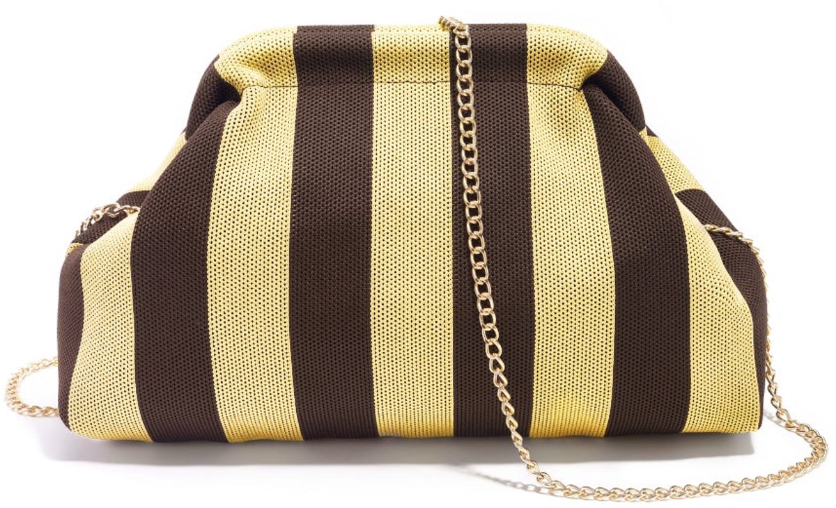 Tess - Crossbodytas met Strepen - Polyester - - Geel