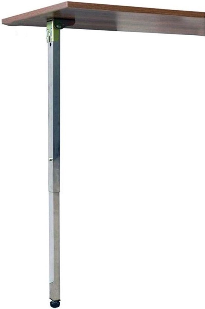 Tafelpoten - Bureaupoten Verstelbaar - Meubels Maken - Roestvrij Staal - 50-130 cm - Zilver