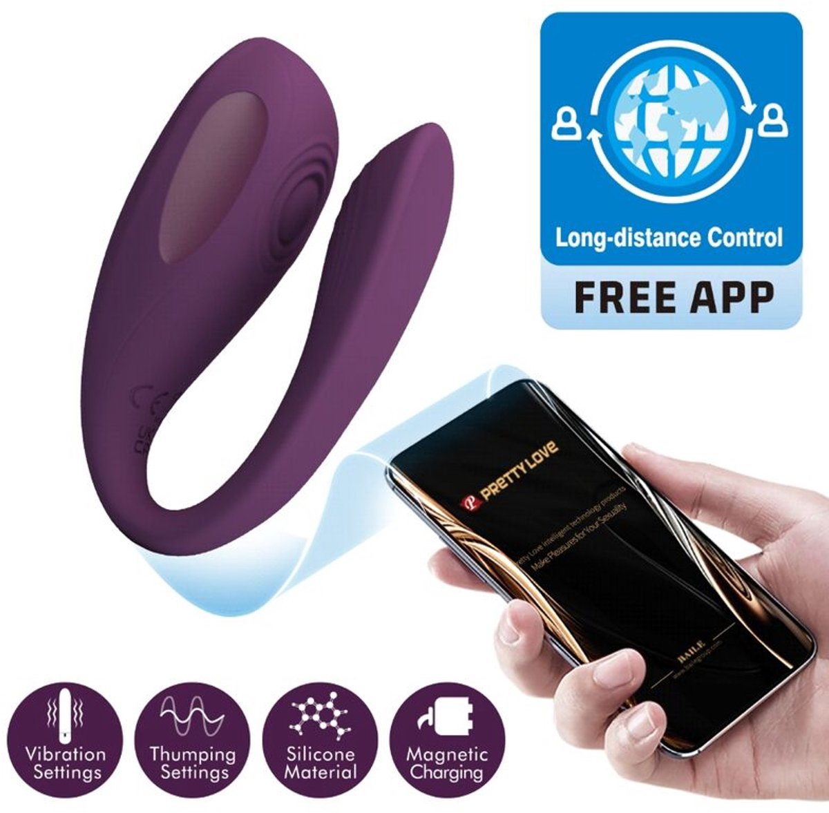 PRETTYLOVE Aari Thumping Couple Toy With App