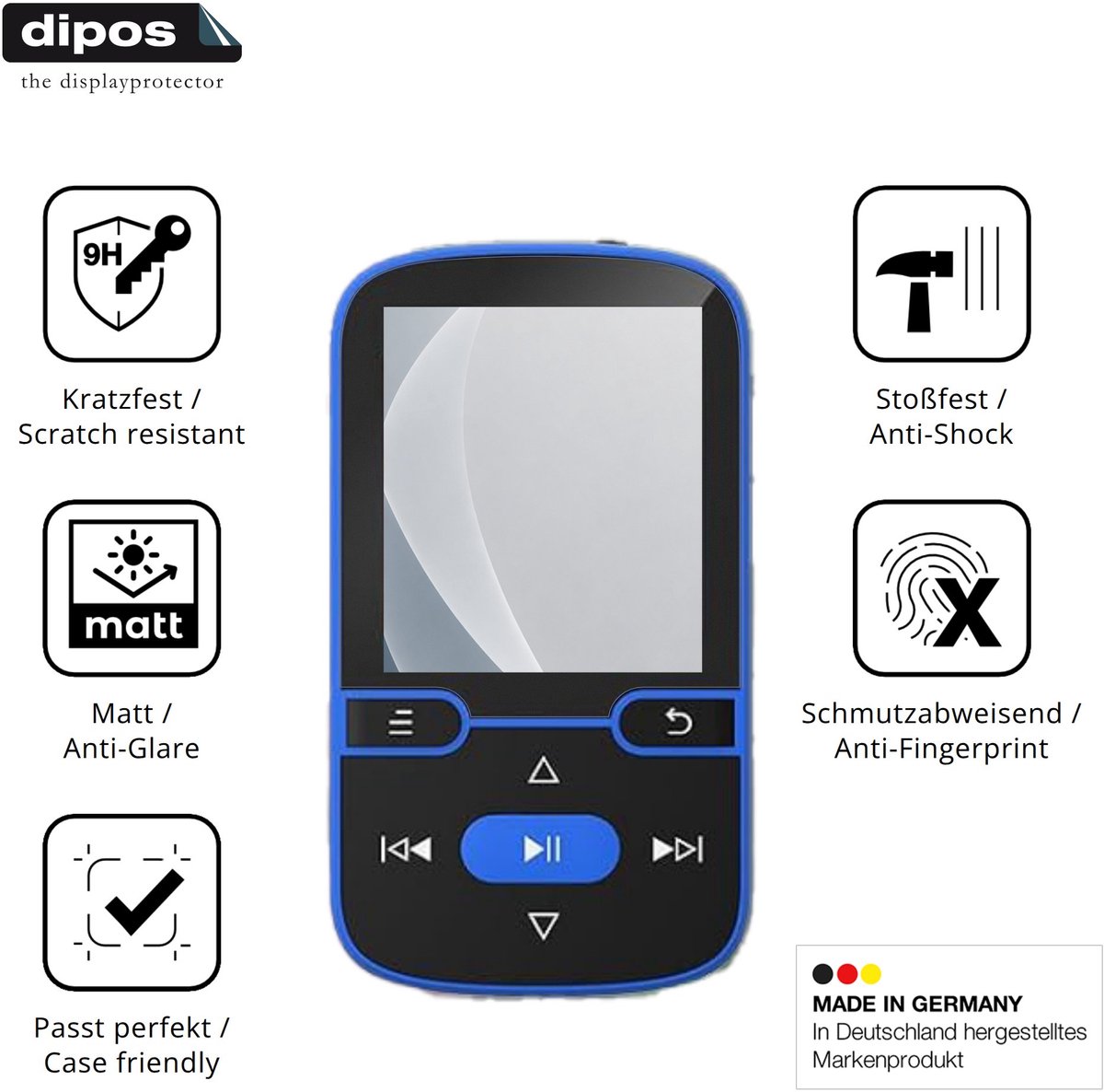 dipos – 2x Matte Pantserfolie geschikt voor PINHUI X85 | 9H Screenprotector