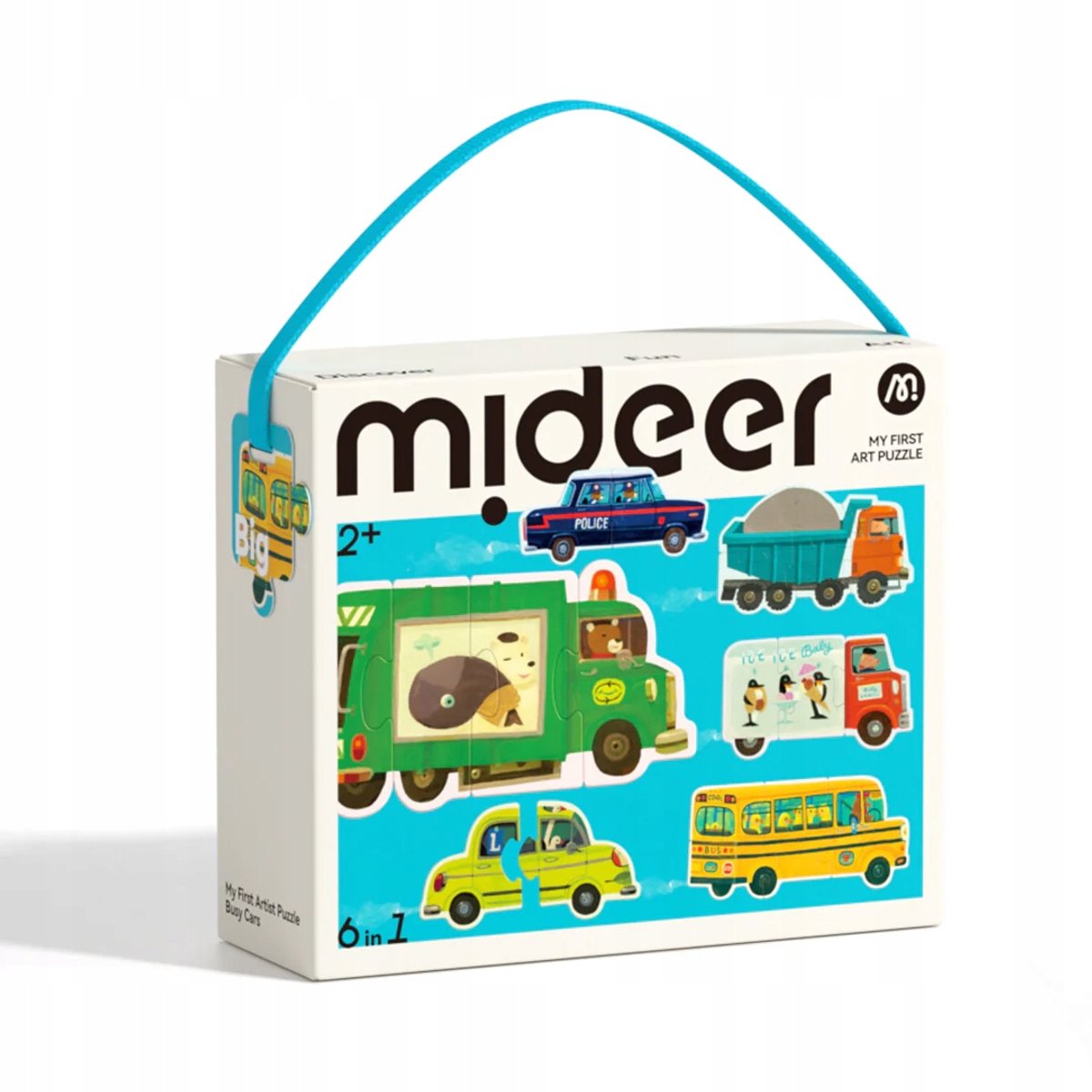 Merkloos Kinderpuzzels Transport 6-in-1 - Vanaf 12 Maanden