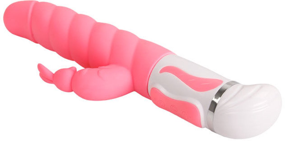 Pretty Love Steven - Tarzanvibrator - 16 Standen - Roze/Wit