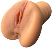 Azota Masturbator - Pocket Pussy - Nep Vagina - 16 CM - Anus En Vagina - 2 in 1 - Sex Toy Voor Mannen