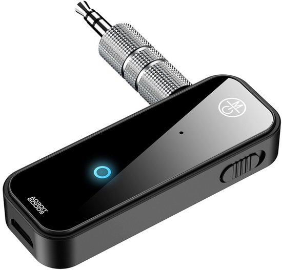 AdroitGoods Bluetooth 5.0 AUX Adapter - 2-in-1 Zender en Ontvanger - 3,5 mm Jack - Auto, TV, Speakers - Handsfree Bellen - 10 Meter Bereik - Zwart — afbeelding 3
