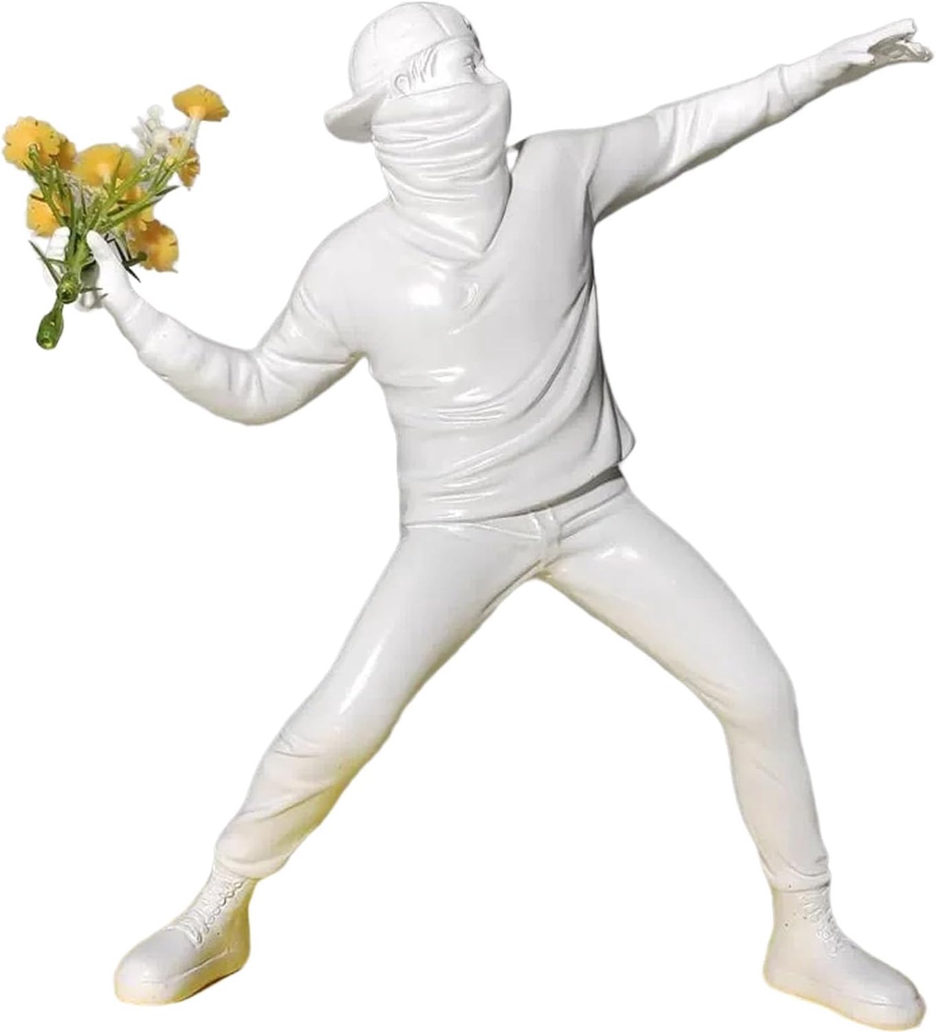 Figuursculptuur - Wit - Moderne abstracte kunst - Perfecte decoratie voor woonkamer en kantoor - ServiceTopper