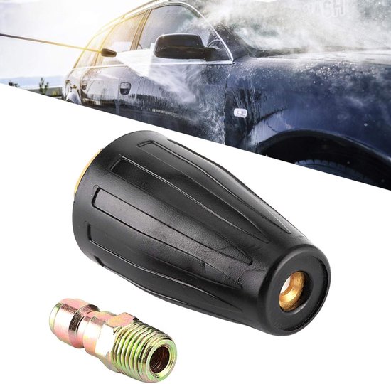 Auto hogedrukreiniger turbomondstuk 1/4in - roterende spray tip - 3600PSI - snel en effectief reinigen - Vemera — afbeelding 3