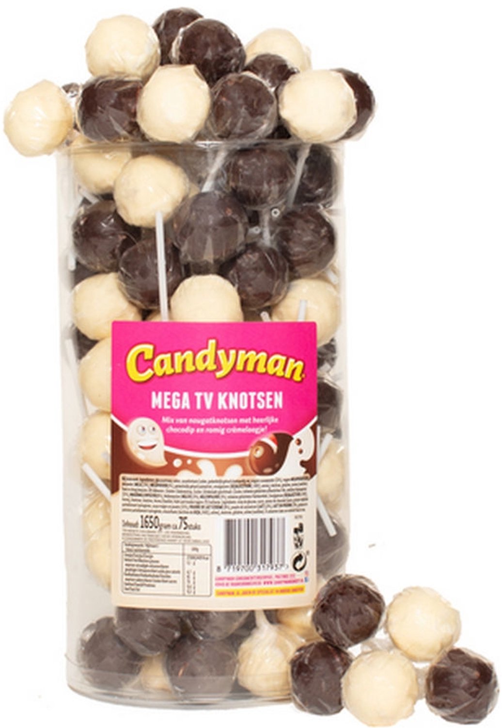 Candyman - Mega TV Knots - Silo 75 stuks - Omdoos 6x