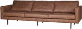 WOOOD Rodeo Bank 3-Zits - Recycle Leer - Cognac - 85x277x86