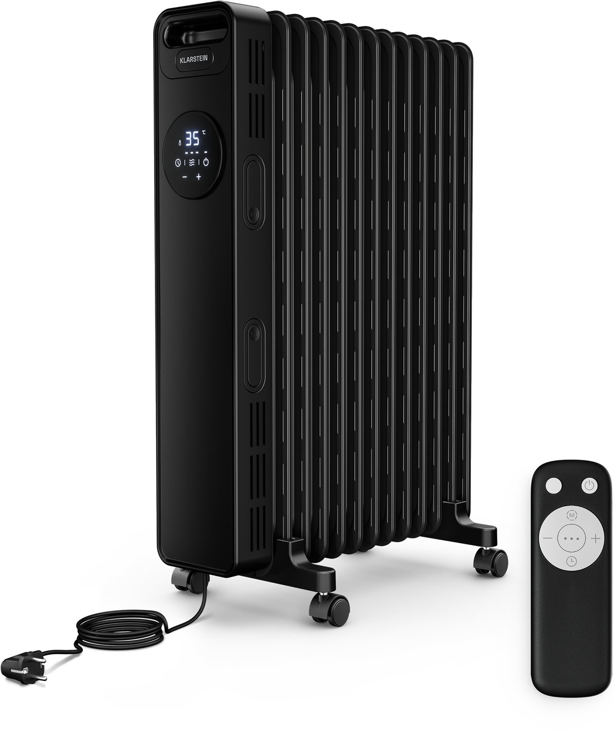 Klarstein Thermaxx Ölradiator – 2500 W, 13 Lamellen, 3 Heizstufen, Thermostat 7–35 °C, Fernbedienung, Zeitschaltuhr, bis zu 25 m²