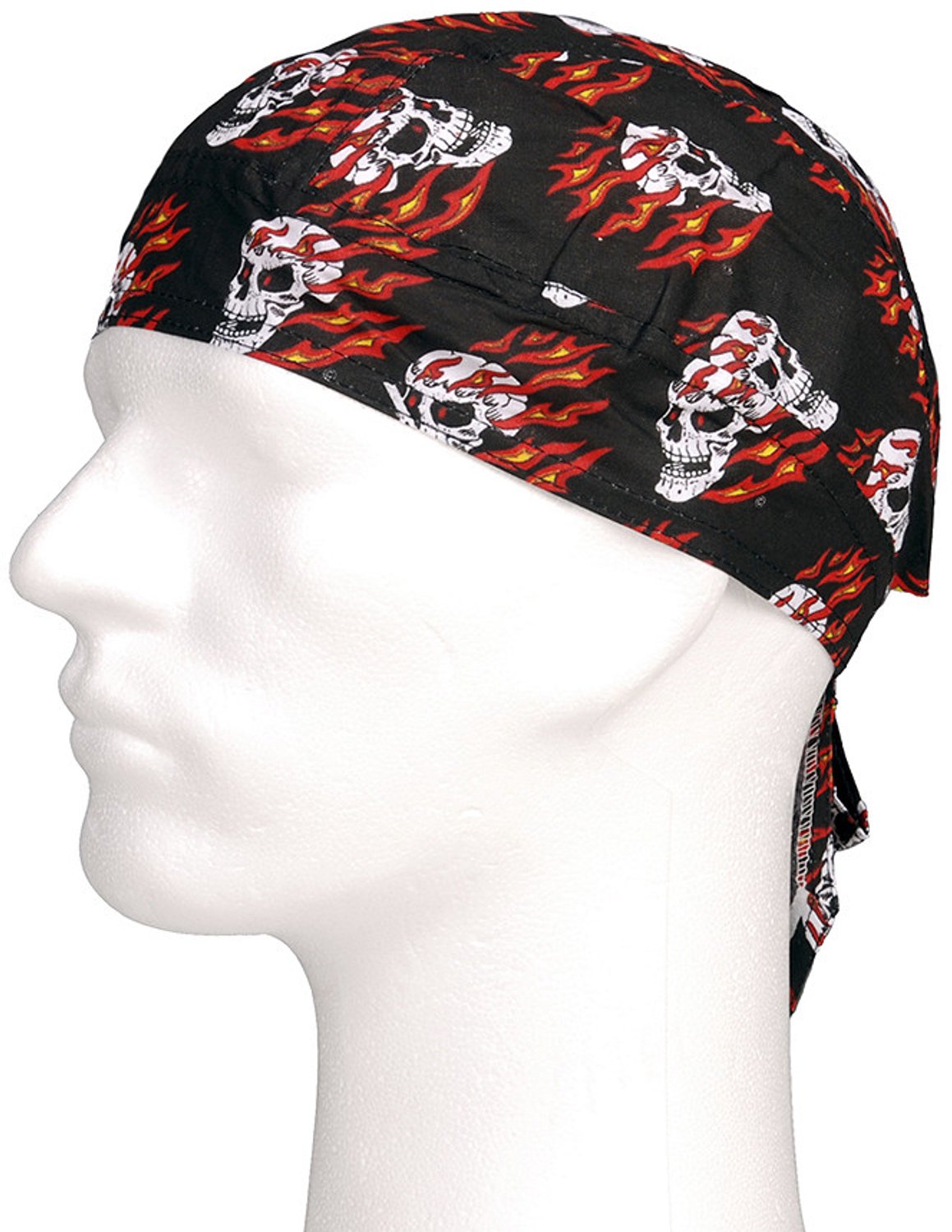 Fostex Garments Bandana cap flaming skull Skulls