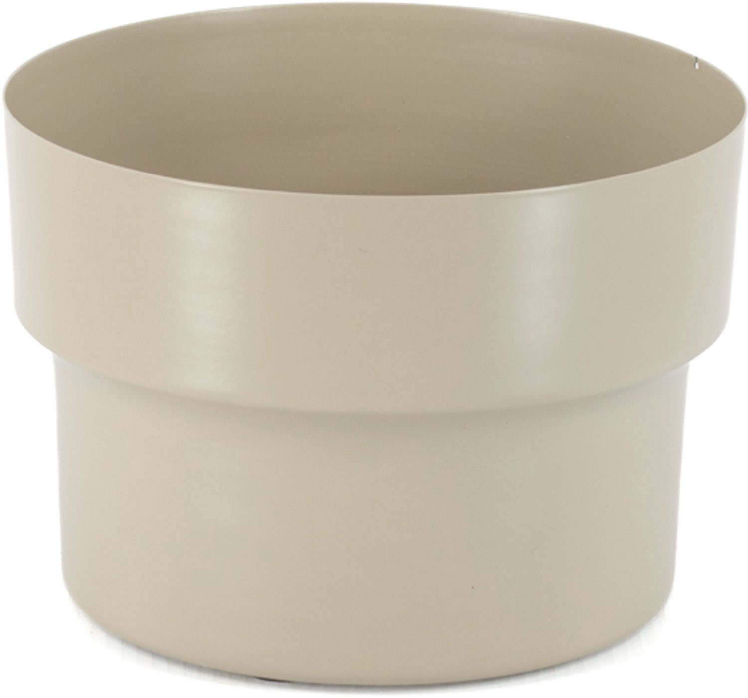 Metalen bloempot sand