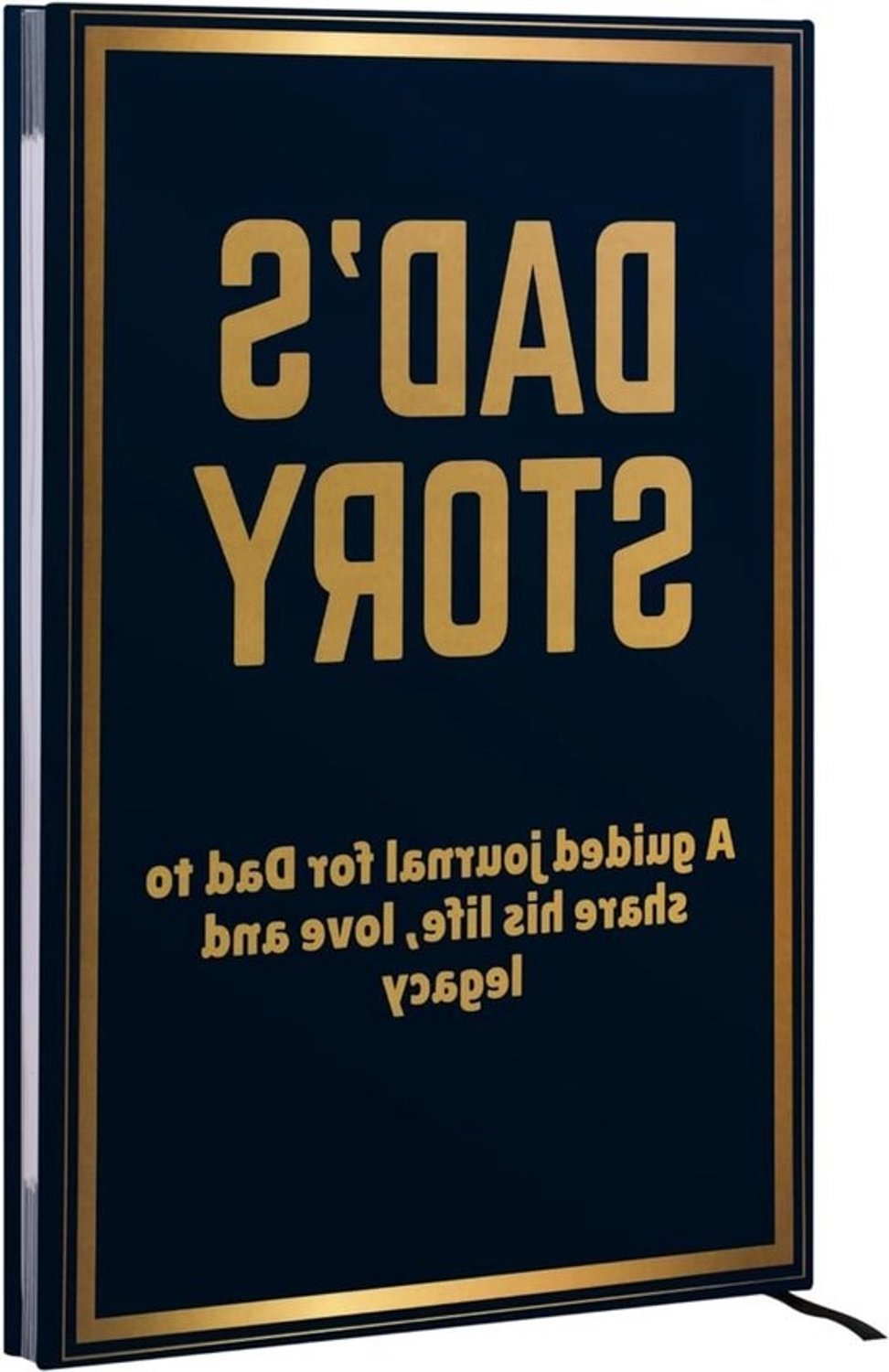 Levensverhaal-dagboek - Herinneringenboek voor papa - Verhalen vastleggen - Begeleidende vragen - 6 X 9 Inch - Zwart