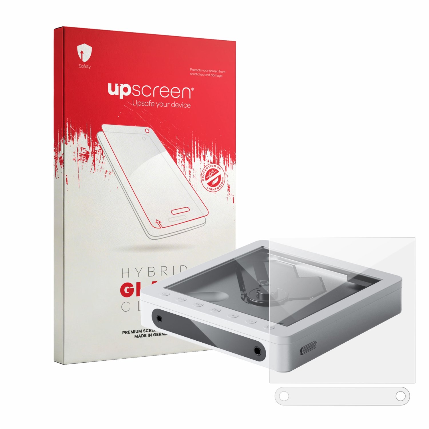 upscreen - Screenprotector voor FiiO DM13 BT Skylight - Folie Beschermfolie Beschermglas transparant