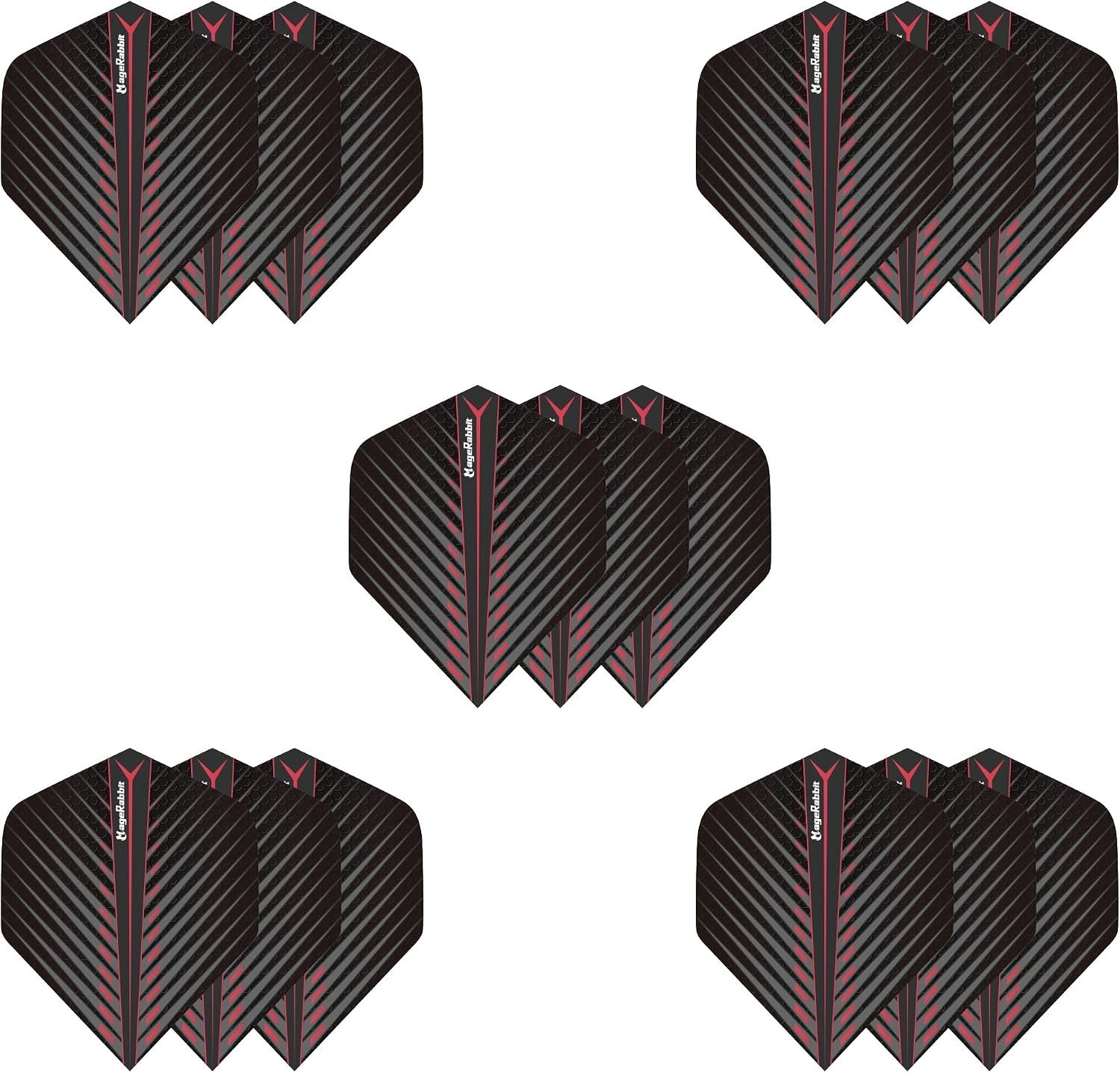 Dart Flights in 5 Kleuren, Set van 15, Duurzame Standaard Dart Flights voor Soft Tip en Steel Tip Darts