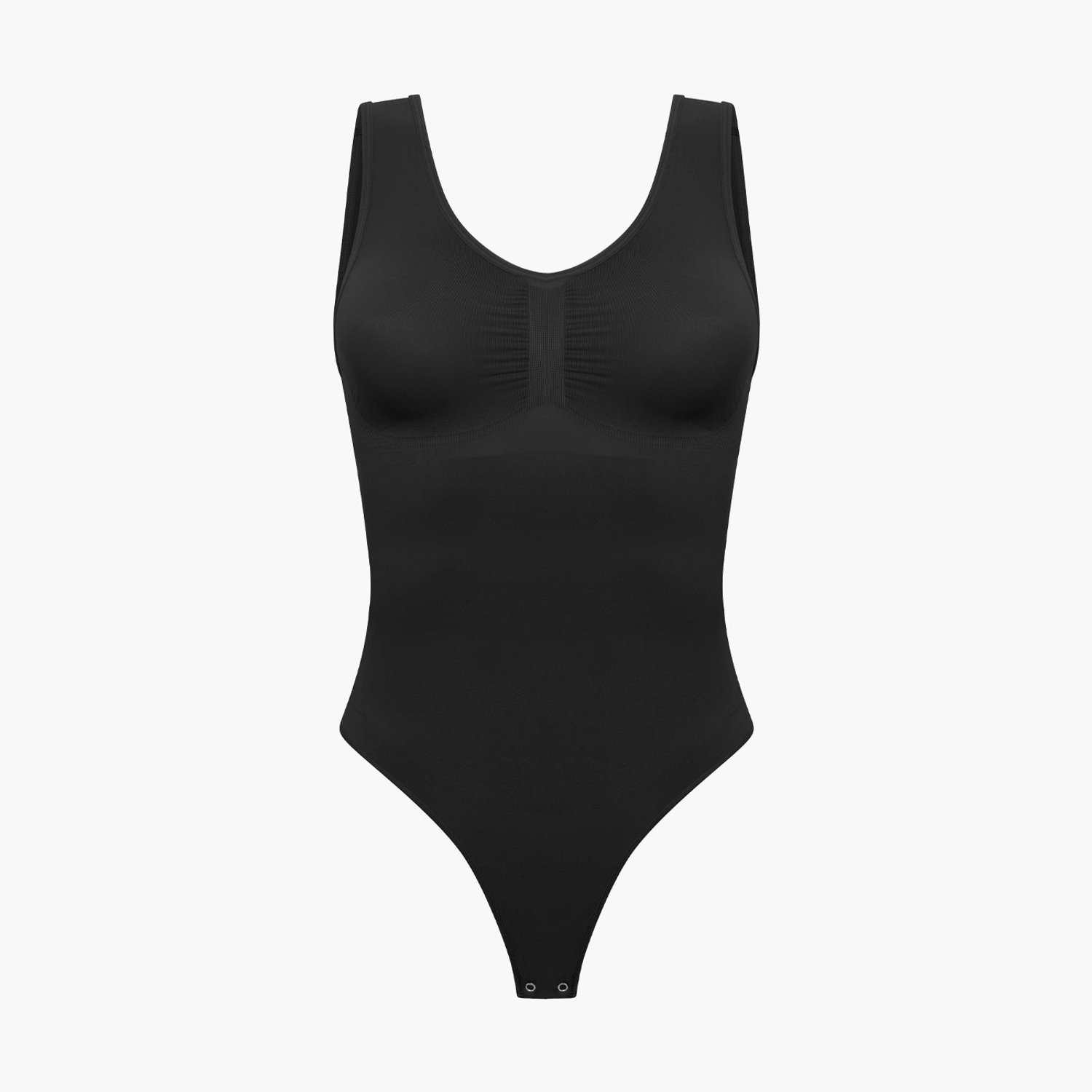 cfab Tanktop bodysuit met corrigerende werking en string - Zwart - Corrigerende Body - Naadlos - corrigerend ondergoed dames