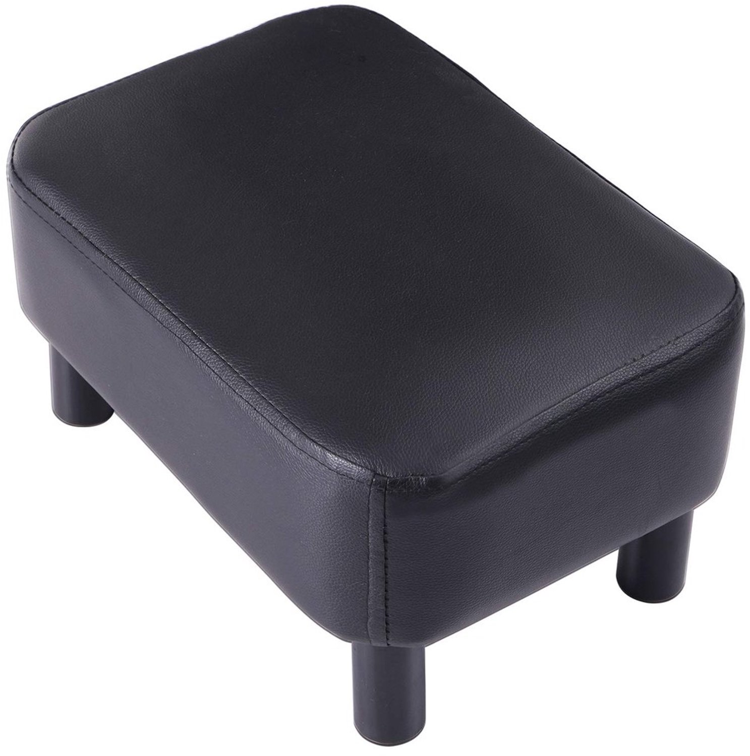 Duraxl Voetenbank - PU-leer - Zwart - 42 cm