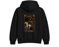 Tarot Hoodie – THE CHARIOT – Mystiek Outfit – Unisex Hoodie voor Dames & Heren – Origineel Cadeau