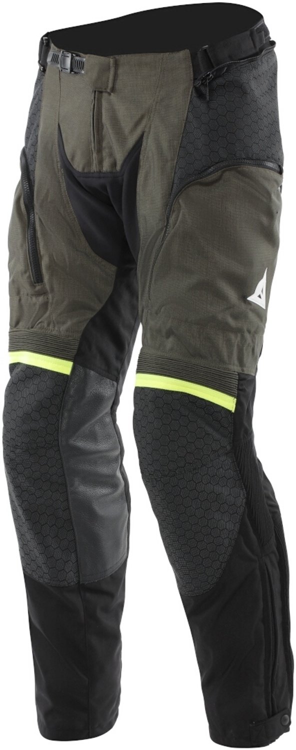 Dainese Super Adventure Absøluteshell™ Waterdichte Zwart Tarmac Fluo Geel Textiele Motorbroek - Maat 58 - Broek