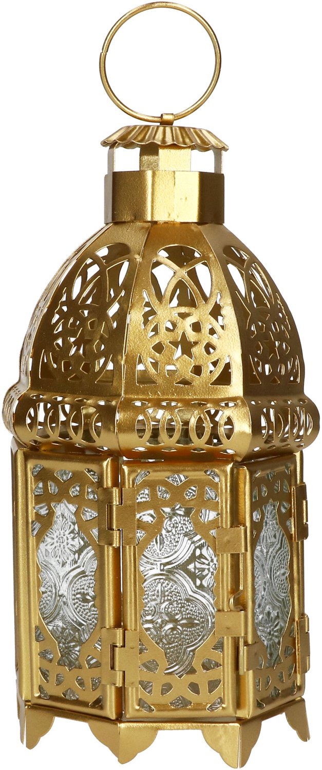 MamboCat Lantaarn ISI goud H21cm van ijzer & glas – 2080102
