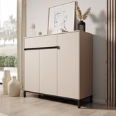 Meubella - Finta - Schoenenkast - Beige - 119x40x110 cm