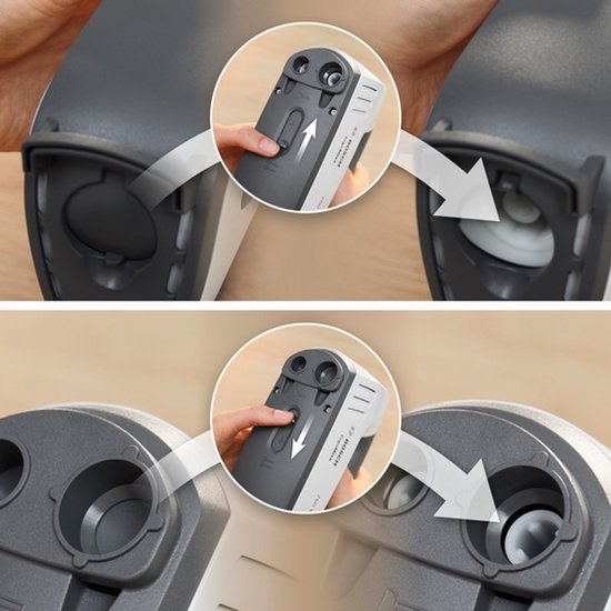 Detailweergave van de vergrendeling voor accessoires op de Bosch ErgoMixx handmixer.