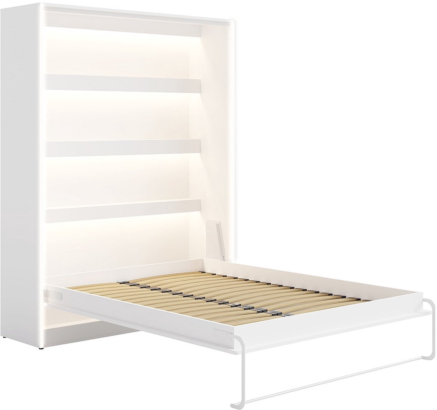 Vente-unique Bedkast hout wit 160 x 200 cm