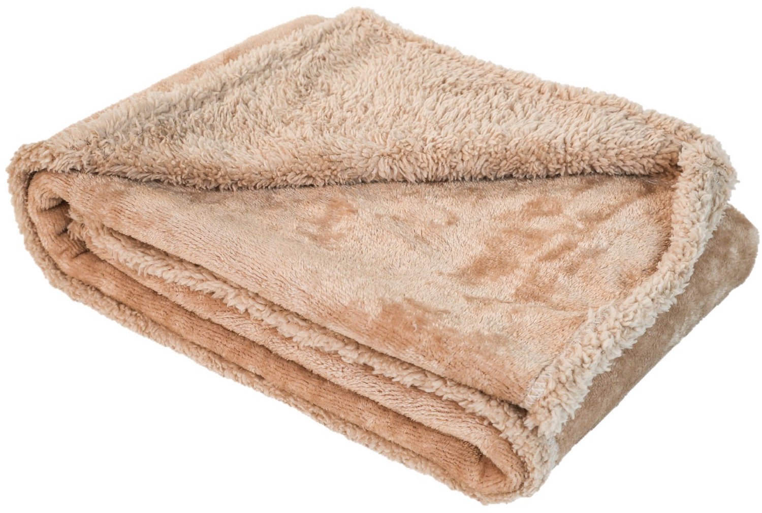 Hondendeken - Waterdicht en urinebestendig - Verdikte flanel hondenmat voor honden - 145x165cm - Khaki