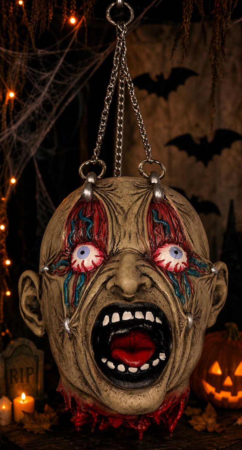 Halloween Decoratie Hangend Hoofd Horror