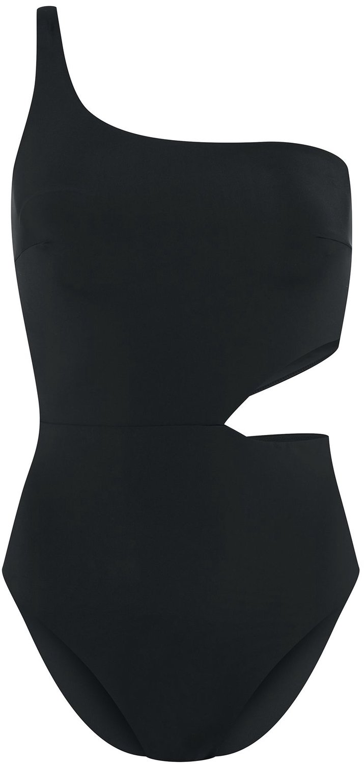 ESOTIQ Firenze - Badpak - Zwart - Asymmetrisch model - Eén schouderband