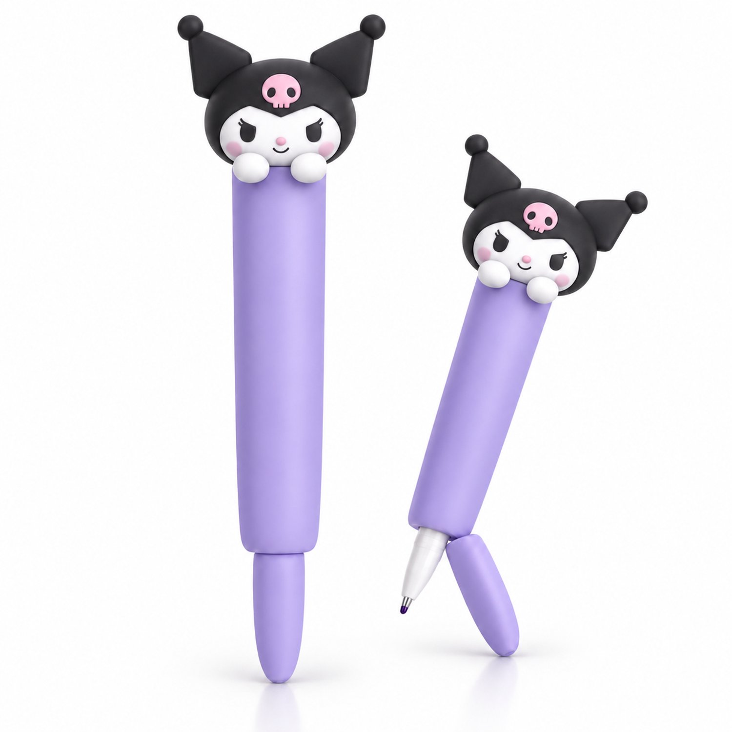 Kuromi Gel Pen - Schoolpennen - Kawaii Kinderpen - Paarse Pen - Schoolspullen - 16 cm