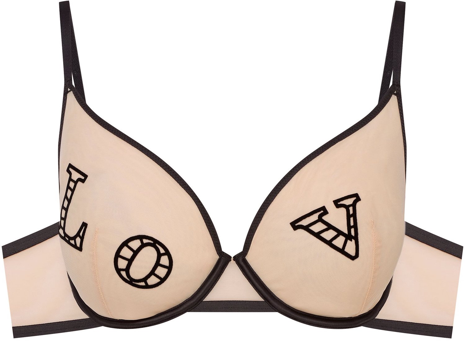 ESOTIQ Ora - Zachte beha - Beige - 85B - Verstelbare bandjes Beige;Zwart;Goud