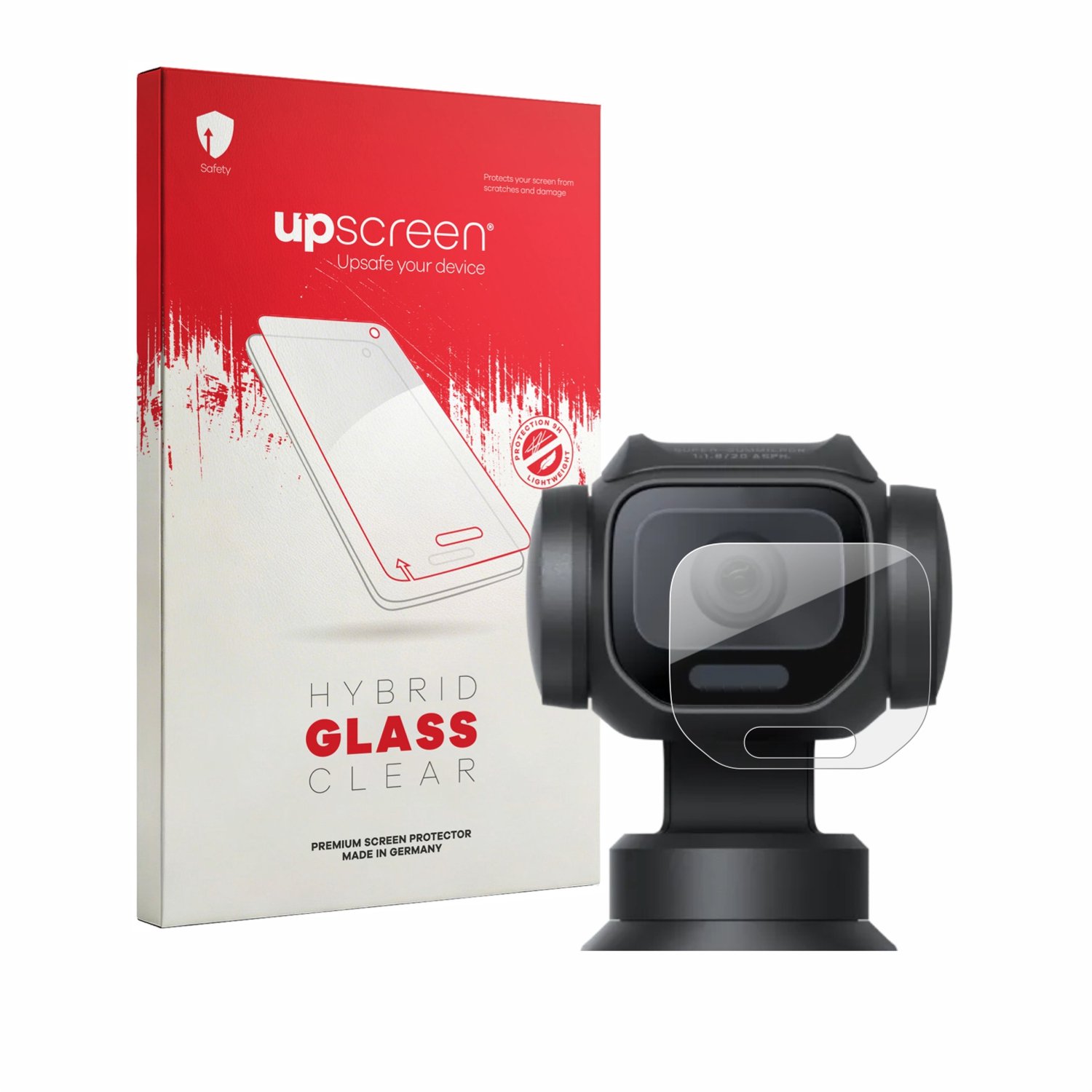 upscreen - Screenprotector voor Insta360 Luna Pro (Lens) - Folie Beschermfolie Beschermglas transparant