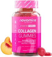 Novomins Marine Collageen Gummies - Type I - 60 Gummies - Perzik