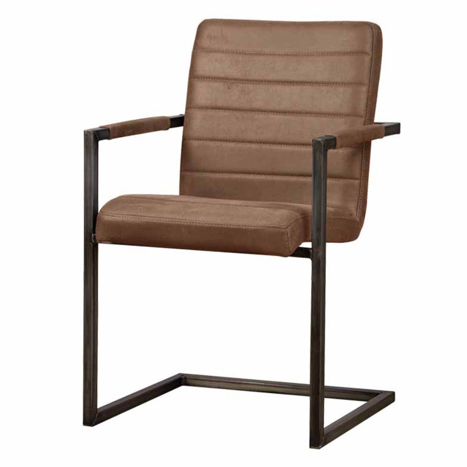 Tower Living Eetkamerstoel Rocca - Bruin Stof - 56x56x86cm