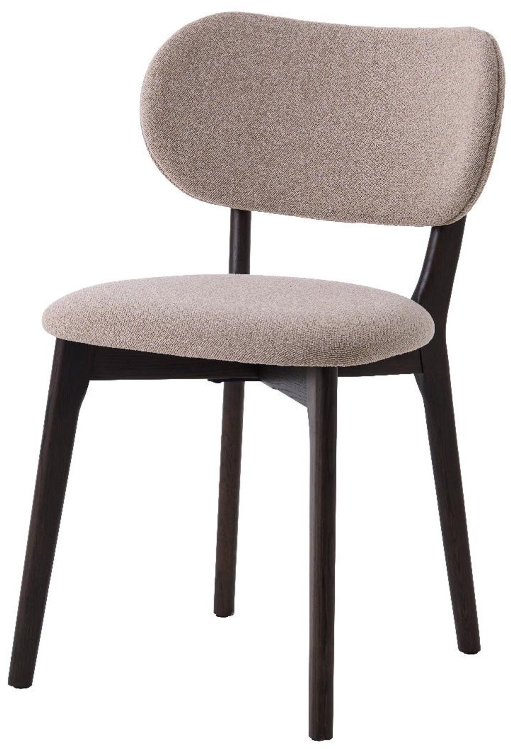 Nordic Home Bianchi eetkamerstoel - zand/espresso Donkerbruin